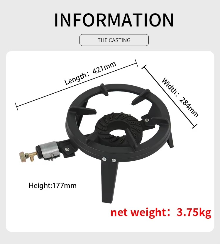 Mini cuisinière à gaz 25kg + raccord